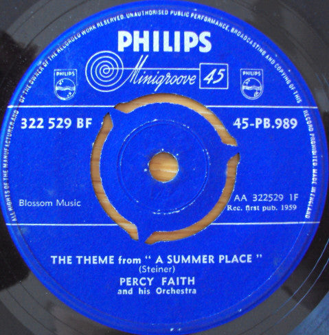 Percy Faith & His Orchestra : The Theme From 