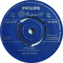Load image into Gallery viewer, Marty Wilde : Little Girl / Your Seventeenth Spring (7&quot;)
