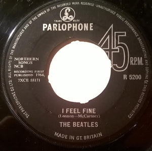 The Beatles : I Feel Fine (7", Single, RP, Cro)