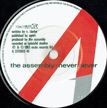Load image into Gallery viewer, The Assembly : Never Never (7&quot;, Single)
