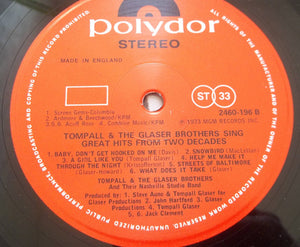 Tompall Glaser & The Glaser Brothers : Great Hits From Two Decades (LP, Album, Comp)