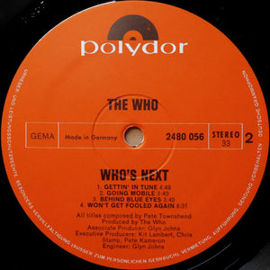 The Who : Who's Next (LP, Album, Mono, Deu)