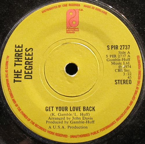 The Three Degrees : Get Your Love Back (7