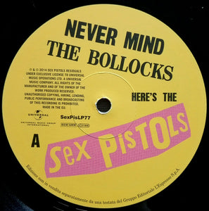 Sex Pistols : Never Mind The Bollocks Here's The Sex Pistols (LP, Album, RE)