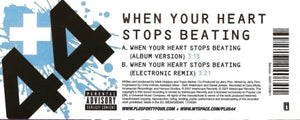 +44 : When Your Heart Stops Beating (7", Single, Pic)