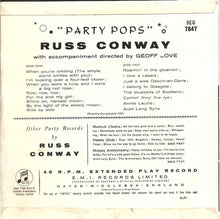 Load image into Gallery viewer, Russ Conway : Party Pops (7&quot;, EP)
