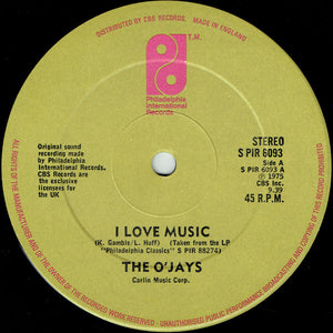 The O'Jays : I Love Music (12", Ltd)