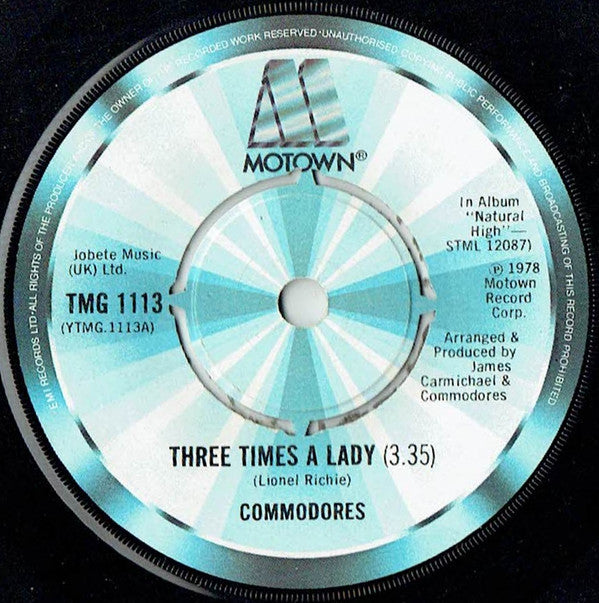 Commodores : Three Times A Lady (7