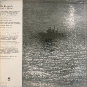 David Bedford : The Rime Of The Ancient Mariner (LP, Album)