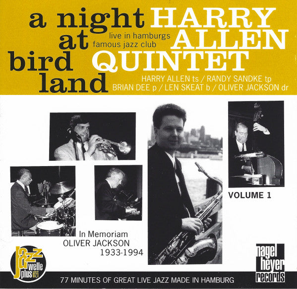 Harry Allen Quintet : A Night At Birdland Volume 1 (CD, Album)