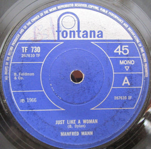 Manfred Mann : Just Like A Woman (7", Single, Mono, Sol)