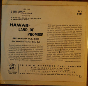 The Hawaiian Hula Boys : Hawaii - Land Of Promise (7", EP, Mono, RP, Bla)