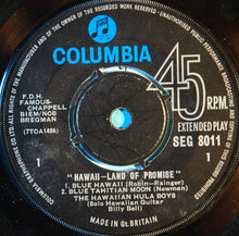 Load image into Gallery viewer, The Hawaiian Hula Boys : Hawaii - Land Of Promise (7&quot;, EP, Mono, RP, Bla)
