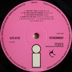 Fotheringay : Fotheringay (LP, Album, Gat)