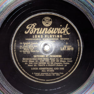 Louis Armstrong And The All Stars* : Satchmo At Pasadena (LP)