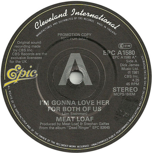 Meat Loaf : I'm Gonna Love Her For Both Of Us (7