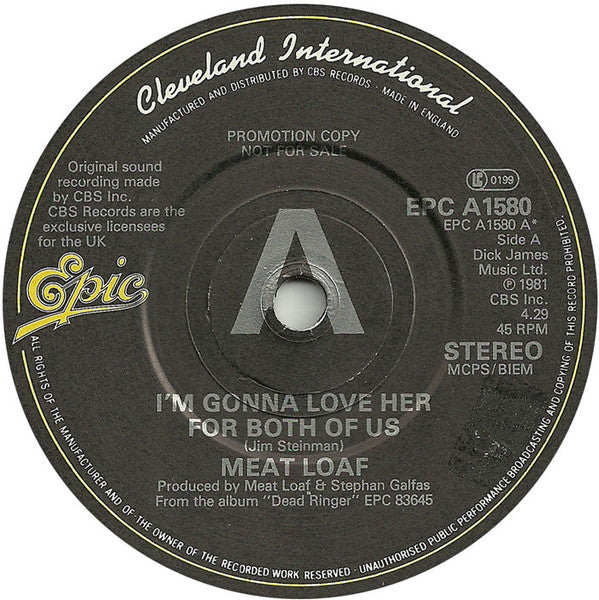 Meat Loaf : I'm Gonna Love Her For Both Of Us (7