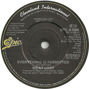 Meat Loaf : I'm Gonna Love Her For Both Of Us (7", Single, Promo)