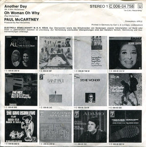 Paul McCartney : Another Day / Oh Woman Oh Why (7", Single)