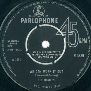The Beatles : We Can Work It Out / Day Tripper (7", Single, Mono, Cro)