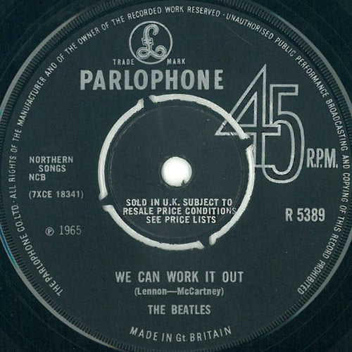 The Beatles : We Can Work It Out / Day Tripper (7