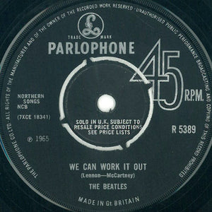 The Beatles : We Can Work It Out / Day Tripper (7", Single, Mono, Cro)