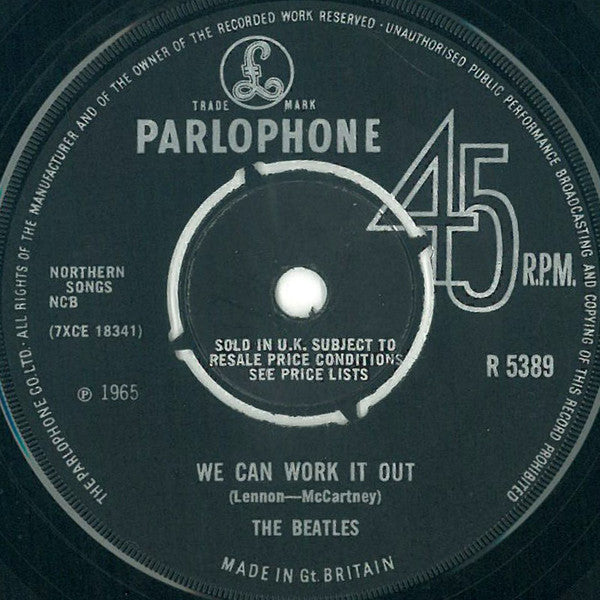 The Beatles : We Can Work It Out / Day Tripper (7