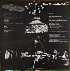 Waylon Jennings : Waylon The Ramblin' Man (LP, Album, RE, Ind)