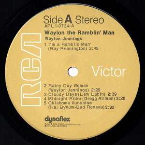 Waylon Jennings : Waylon The Ramblin' Man (LP, Album, RE, Ind)