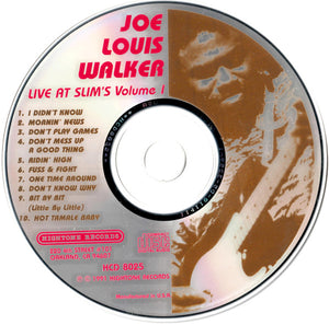 Joe Louis Walker : Live At Slim's Volume 1 (CD, Album)