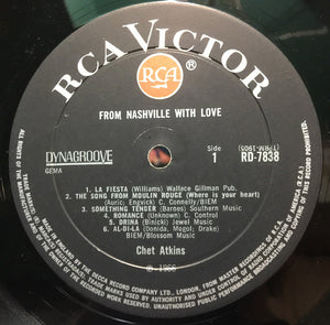 Chet Atkins : From Nashville With Love (LP, Mono)