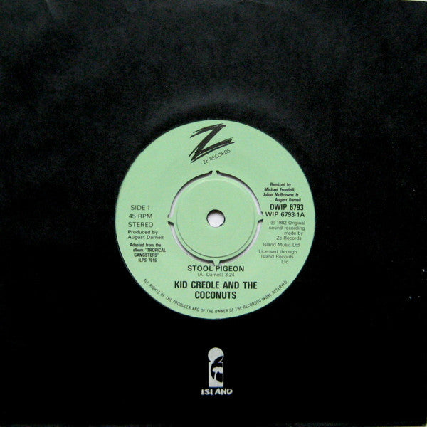 Buy Kid Creole And The Coconuts Stool Pigeon (2x7", Single) online