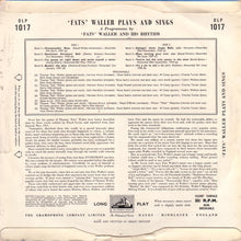 Load image into Gallery viewer, &quot;Fats&quot; Waller And His Rhythm* : &quot;Fats&quot; Waller Plays And Sings (10&quot;, Comp, Mono)
