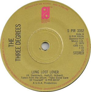 The Three Degrees : Long Lost Lover (7", Single)