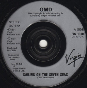Orchestral Manoeuvres In The Dark : Sailing On The Seven Seas (7", Single, Sil)