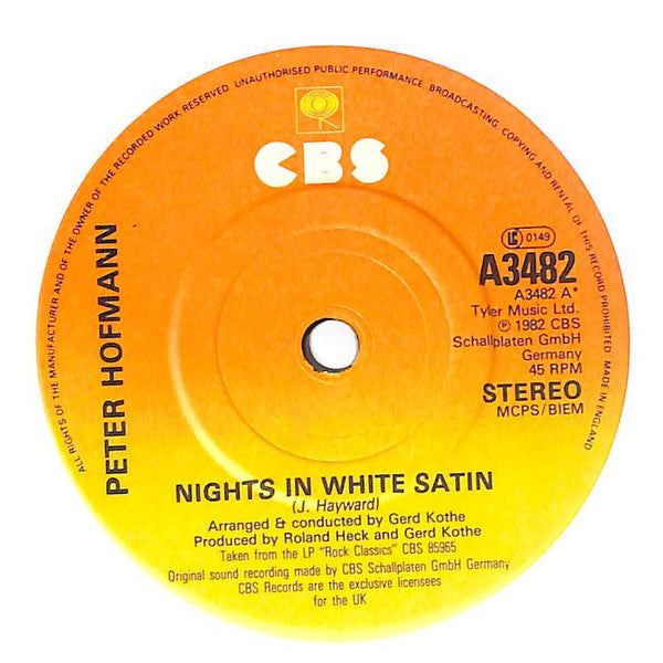 Peter Hofmann : Nights In White Satin (7