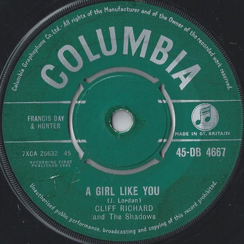 Cliff Richard & The Shadows : A Girl Like You (7