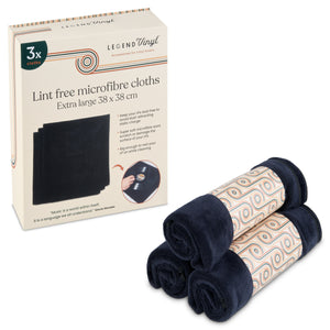 Pack of 3 Extra-large Vinyl Cleaning Microfibre Cloths