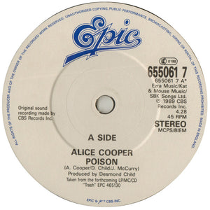 Alice Cooper (2) : Poison (7", Single)