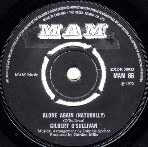 Gilbert O'Sullivan : Alone Again (Naturally) (7