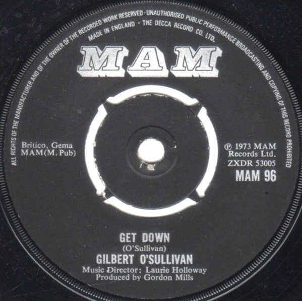 Gilbert O'Sullivan : Get Down (7