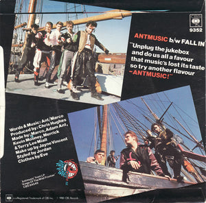 Adam And The Ants : Antmusic (7", Single, Inj)