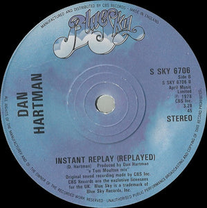Dan Hartman : Instant Replay (7", Single)